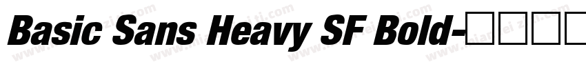 Basic Sans Heavy SF Bold字体转换